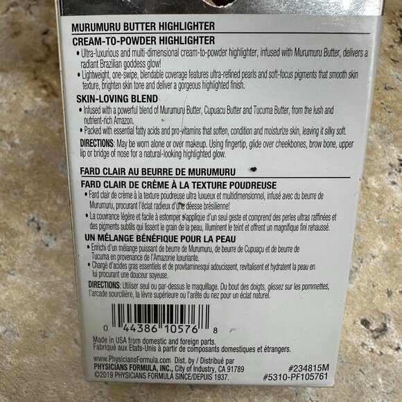 2X Physicians Formula Butter Highlighter Pearl PF10576 Murumuru Cream to Powder - Picture 7 of 11